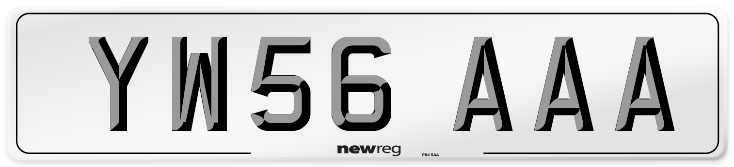 YW56 AAA Number Plate from New Reg